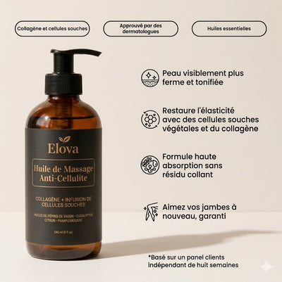 Huile de Massage Anti-Cellulite Elova