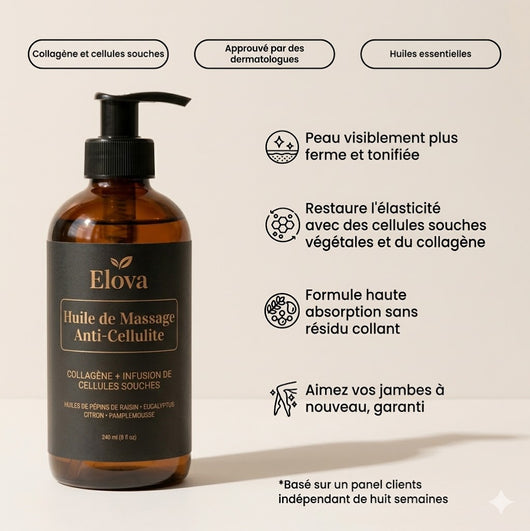 Huile de Massage Anti-Cellulite Elova